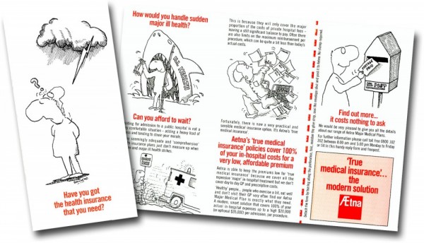 Brochure design & illustrations for Aetna Insurance